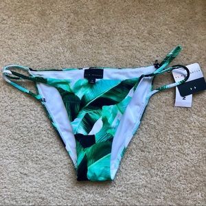 LA Hearts tropical bikini bottom NWT